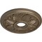 Ekena Millwork Edinburgh Ceiling Medallion (Canopies up to 5 1/8"), 18 1/8"OD x 3 1/2"ID x 2 3/4"P, Warm Silver CM18ED1WSS - alternate 3